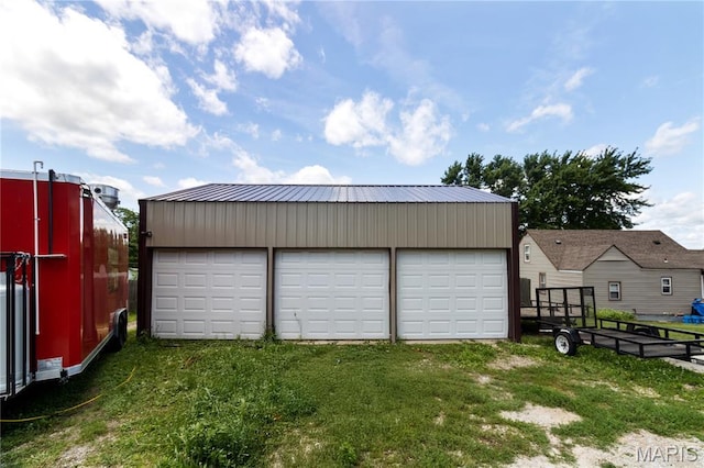 407 N 11th St, De Soto, MO 63020 - view of detached garage