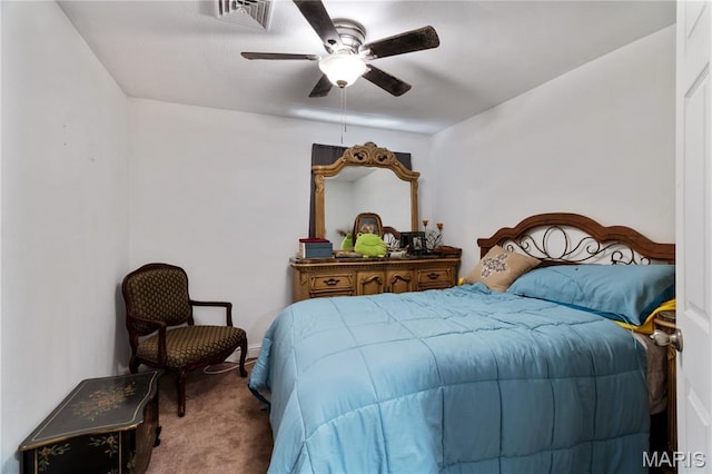 407 N 11th St, De Soto, MO 63020 - carpeted bedroom featuring ceiling fan