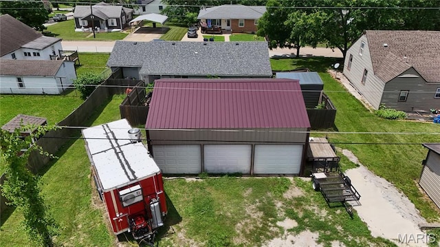 407 N 11th St, De Soto, MO 63020 - aerial view of residential area