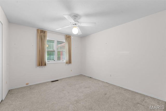 11894 Featherwood Dr, Creve Coeur Township, MO 63146 - carpeted empty room featuring a ceiling fan and baseboards