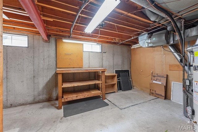 11894 Featherwood Dr, Creve Coeur Township, MO 63146 - basement with a workshop area