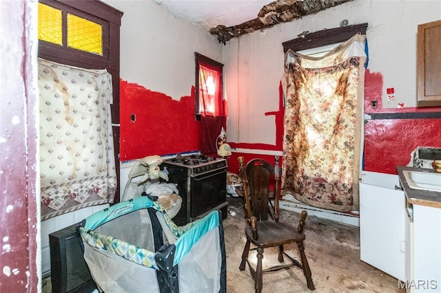 1412 Bremen Ave, Saint Louis, MO 63107 - misc room featuring unfinished concrete flooring and a sink