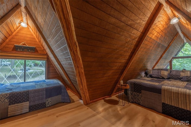 185 Hirshweg, Innsbrook, MO 63390 - bedroom with wooden ceiling and wood finished floors