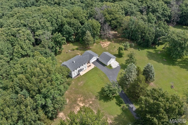 6235 Meadowlark Ln, Troy, MO 63379 - aerial view of property's location with a heavily wooded area