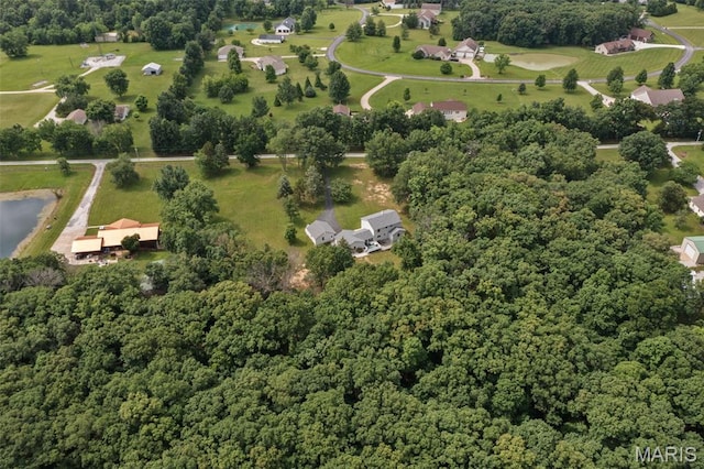 6235 Meadowlark Ln, Troy, MO 63379 - aerial overview of property's location with a forest
