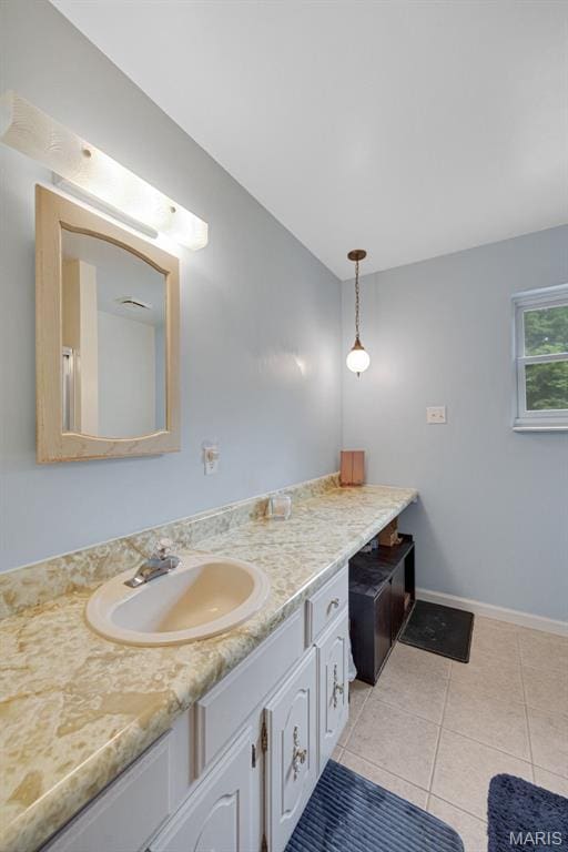 6235 Meadowlark Ln, Troy, MO 63379 - bathroom with vanity and tile patterned flooring