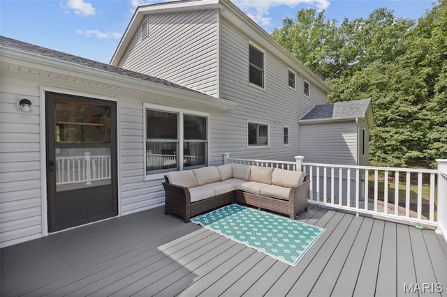 6235 Meadowlark Ln, Troy, MO 63379 - wooden terrace featuring an outdoor hangout area