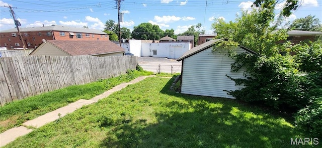 5464 Lindenwood Ave, Saint Louis, MO 63109 - view of yard featuring a storage unit