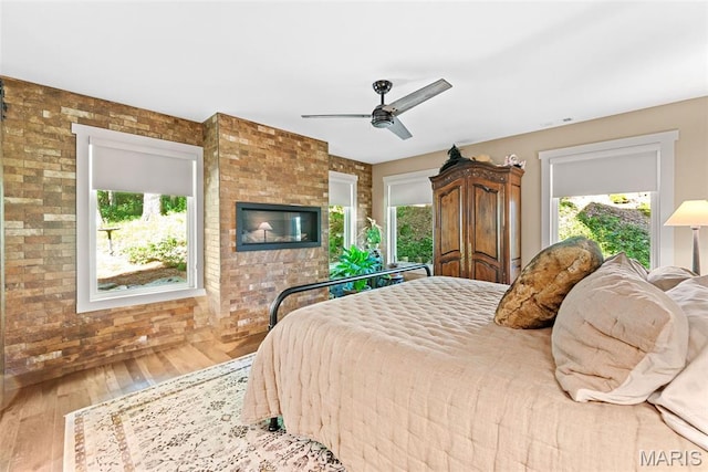 727 Madison Vly, Wildwood, MO 63005 - bedroom featuring wood finished floors and ceiling fan