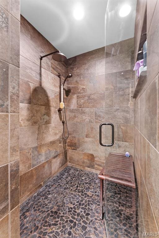 727 Madison Vly, Wildwood, MO 63005 - full bathroom with a stall shower and stone finish flooring