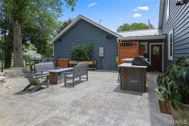 727 Madison Vly, Wildwood, MO 63005 - view of patio / terrace with a fire pit