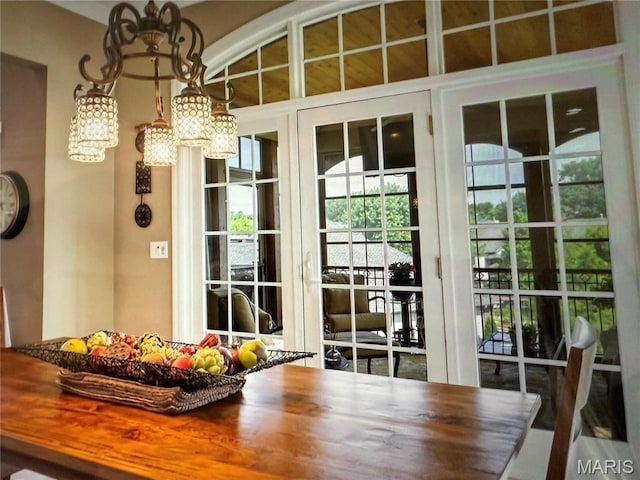 259 Meadowbrook Country Club Est, Ballwin, MO 63011 - dining area featuring a chandelier