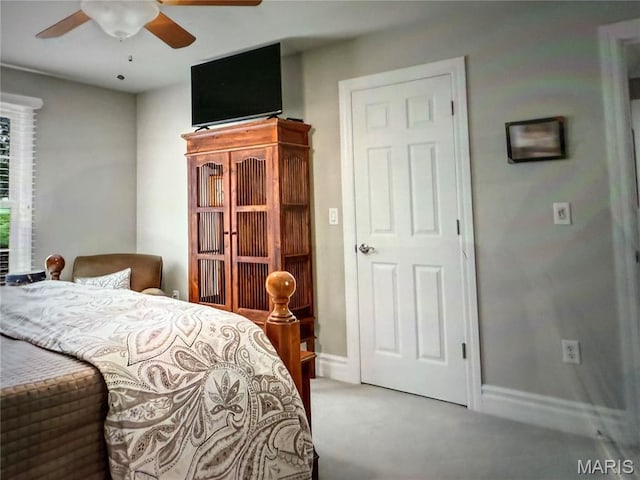 259 Meadowbrook Country Club Est, Ballwin, MO 63011 - carpeted bedroom featuring baseboards and a ceiling fan