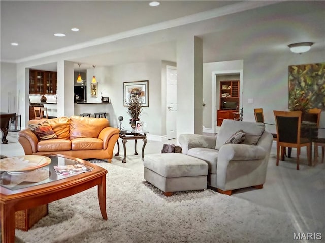 259 Meadowbrook Country Club Est, Ballwin, MO 63011 - living area with recessed lighting and carpet