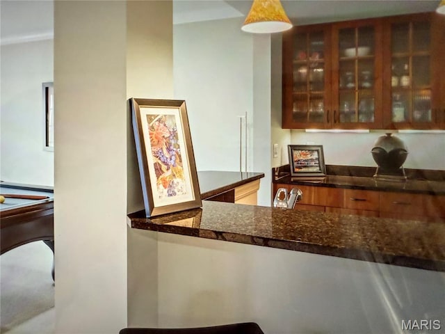 259 Meadowbrook Country Club Est, Ballwin, MO 63011 - kitchen with glass insert cabinets