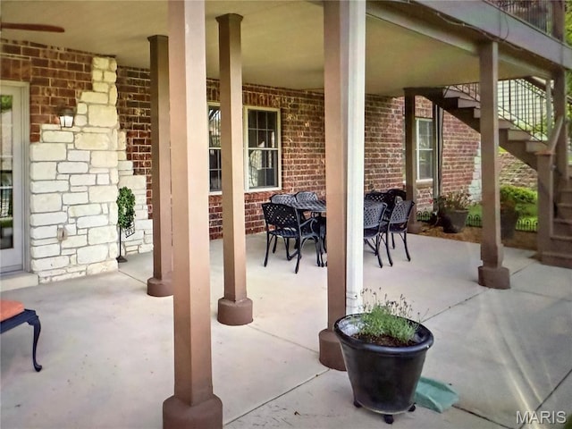 259 Meadowbrook Country Club Est, Ballwin, MO 63011 - view of patio with stairway