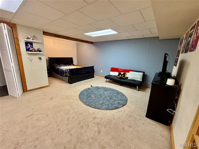 826 Birdie Ln, Jackson, MO 63755 - bedroom with carpet floors and a paneled ceiling