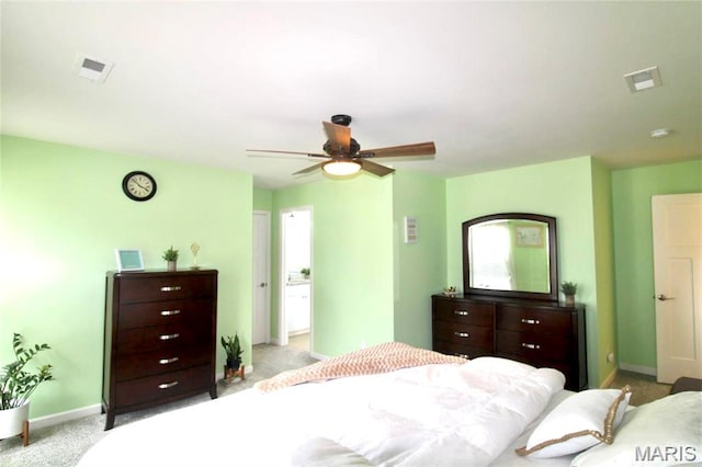 1001 Windsor Crest Ct, Cottleville, MO 63376 - carpeted bedroom with baseboards and ceiling fan