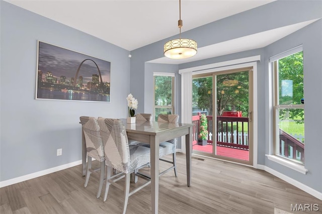 1001 Windsor Crest Ct, Cottleville, MO 63376 - dining room with baseboards and wood finished floors