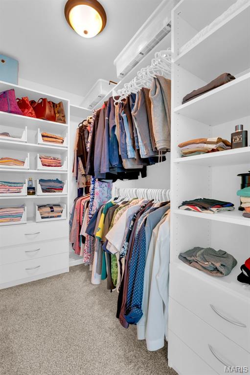 1001 Windsor Crest Ct, Cottleville, MO 63376 - spacious closet featuring carpet flooring