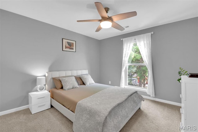 1001 Windsor Crest Ct, Cottleville, MO 63376 - bedroom with light carpet and a ceiling fan
