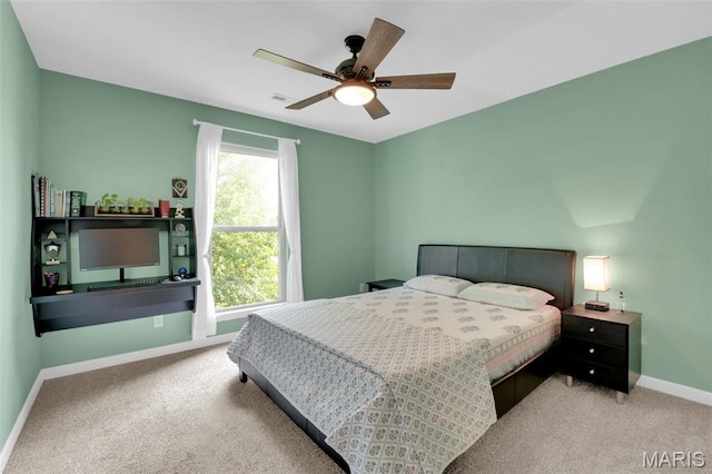 1001 Windsor Crest Ct, Cottleville, MO 63376 - bedroom with carpet floors and ceiling fan