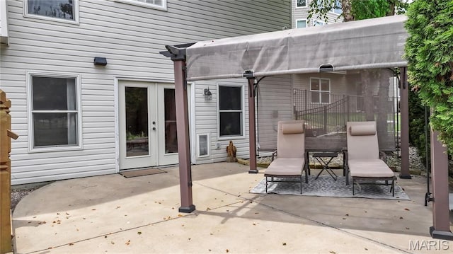 105 Cypress Meadows Dr, Wentzville, MO 63385 - view of patio featuring french doors
