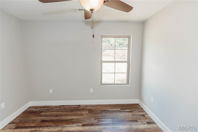 501 W 2nd, Dixon, MO 65459 - unfurnished room with wood finished floors and ceiling fan