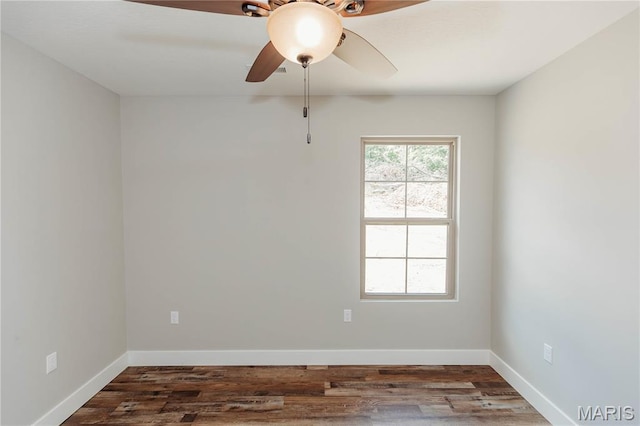 501 W 2nd, Dixon, MO 65459 - spare room featuring wood finished floors and ceiling fan