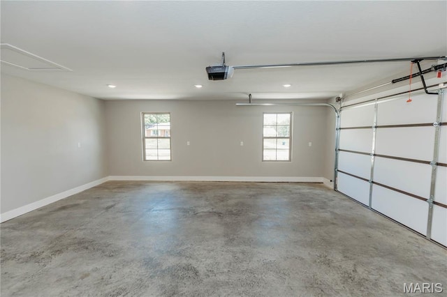 501 W 2nd, Dixon, MO 65459 - garage with a garage door opener and recessed lighting