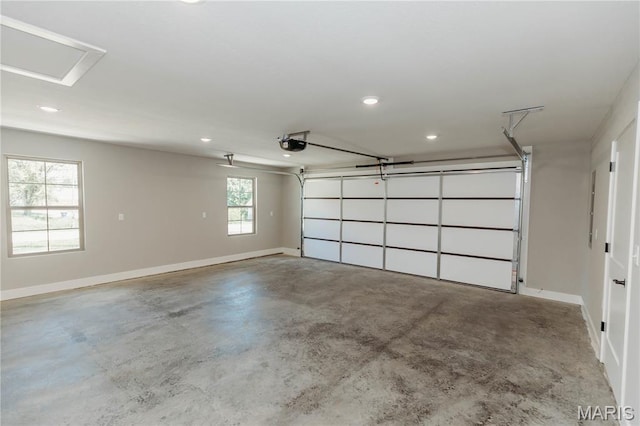 501 W 2nd, Dixon, MO 65459 - garage with a garage door opener and recessed lighting