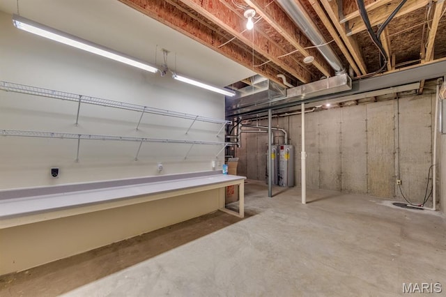 1515 Dietrich Glen Dr, Ballwin, MO 63021 - unfinished basement featuring gas water heater
