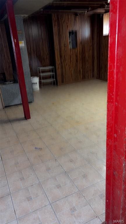 1178 Riverview Blvd, Saint Louis, MO 63147 - unfinished below grade area featuring wood walls