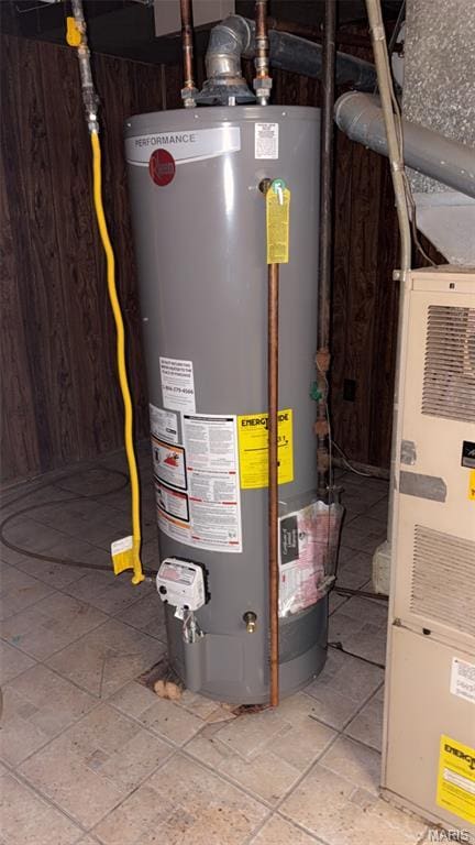1178 Riverview Blvd, Saint Louis, MO 63147 - utility room with water heater and heating unit