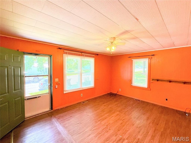 169 Grand Ave, Lebanon, MO 65536 - unfurnished room with light wood-type flooring and a ceiling fan