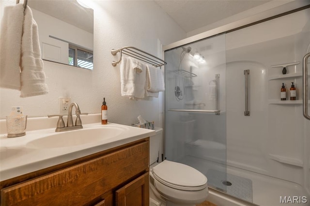 15 Lionshead Ridge Dr Unit 15, Innsbrook, MO 63390 - full bath featuring a stall shower, vanity, and a textured wall