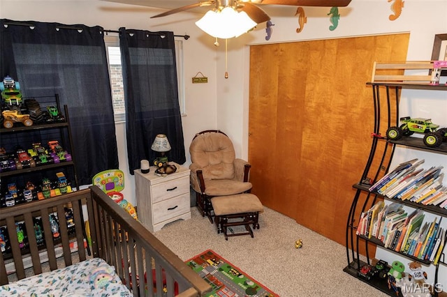 49 Bedford Dr, Belleville, IL 62226 - bedroom with carpet and a ceiling fan