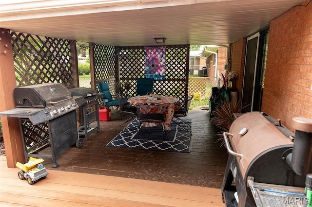 49 Bedford Dr, Belleville, IL 62226 - deck with a grill