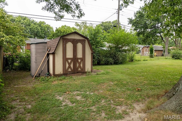 49 Bedford Dr, Belleville, IL 62226 - view of yard with a storage shed