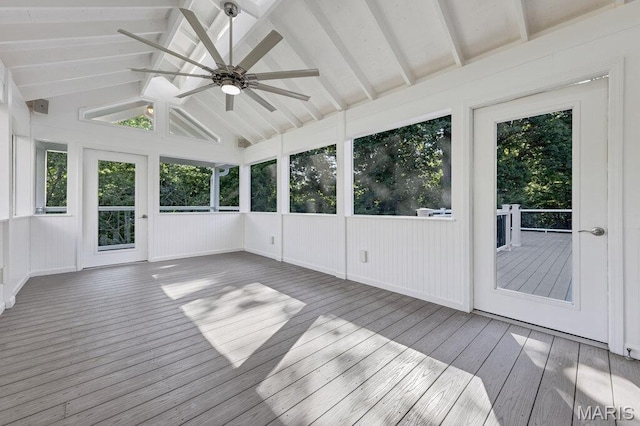 510 Wetherby Terrace Dr, Ballwin, MO 63021 - unfurnished sunroom with a ceiling fan and plenty of natural light