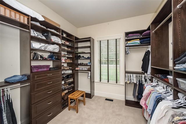 21 Lynnbrook Rd, Saint Louis, MO 63131 - walk in closet featuring light colored carpet