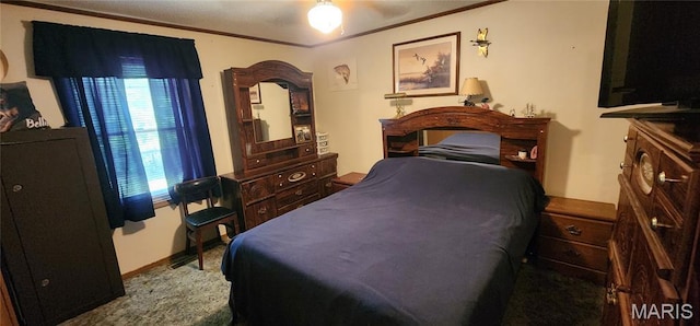 8739 Shawneetown Trl, Chester, IL 62233 - carpeted bedroom with ornamental molding