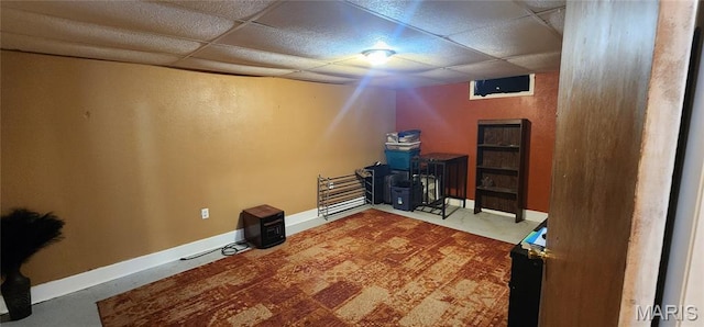 8739 Shawneetown Trl, Chester, IL 62233 - office area with a paneled ceiling
