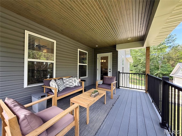 358 N Thomas St, De Soto, MO 63020 - deck featuring an outdoor hangout area