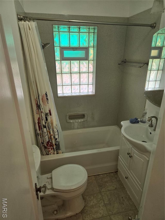 5425 Sunshine, Saint Louis, MO 63109 - bathroom featuring vanity and shower / bathtub combination with curtain