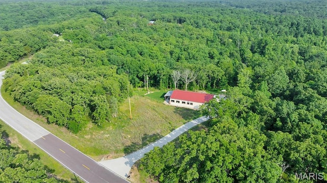 3204 Westwood Rd, Saint Clair, MO 63077 - aerial view of property's location with a heavily wooded area
