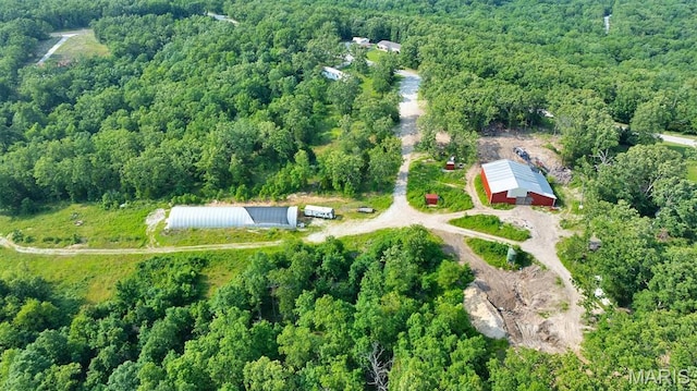 3080 Westwood Rd, Saint Clair, MO 63077 - aerial view of property's location with a heavily wooded area