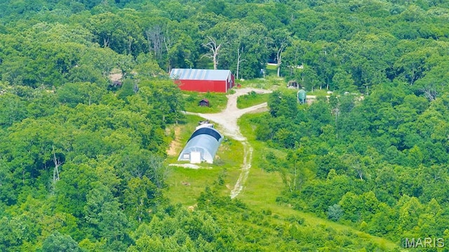 3080 Westwood Rd, Saint Clair, MO 63077 - aerial view of property's location with a heavily wooded area