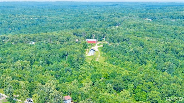 3080 Westwood Rd, Saint Clair, MO 63077 - aerial view of property's location featuring a heavily wooded area