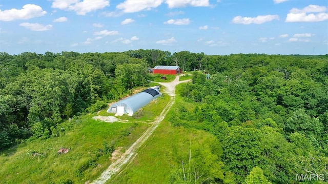 3080 Westwood Rd, Saint Clair, MO 63077 - aerial view of property and surrounding area with a forest
